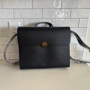 Boog bag Black Vegan Leather handbag crossbody and backpack NWT